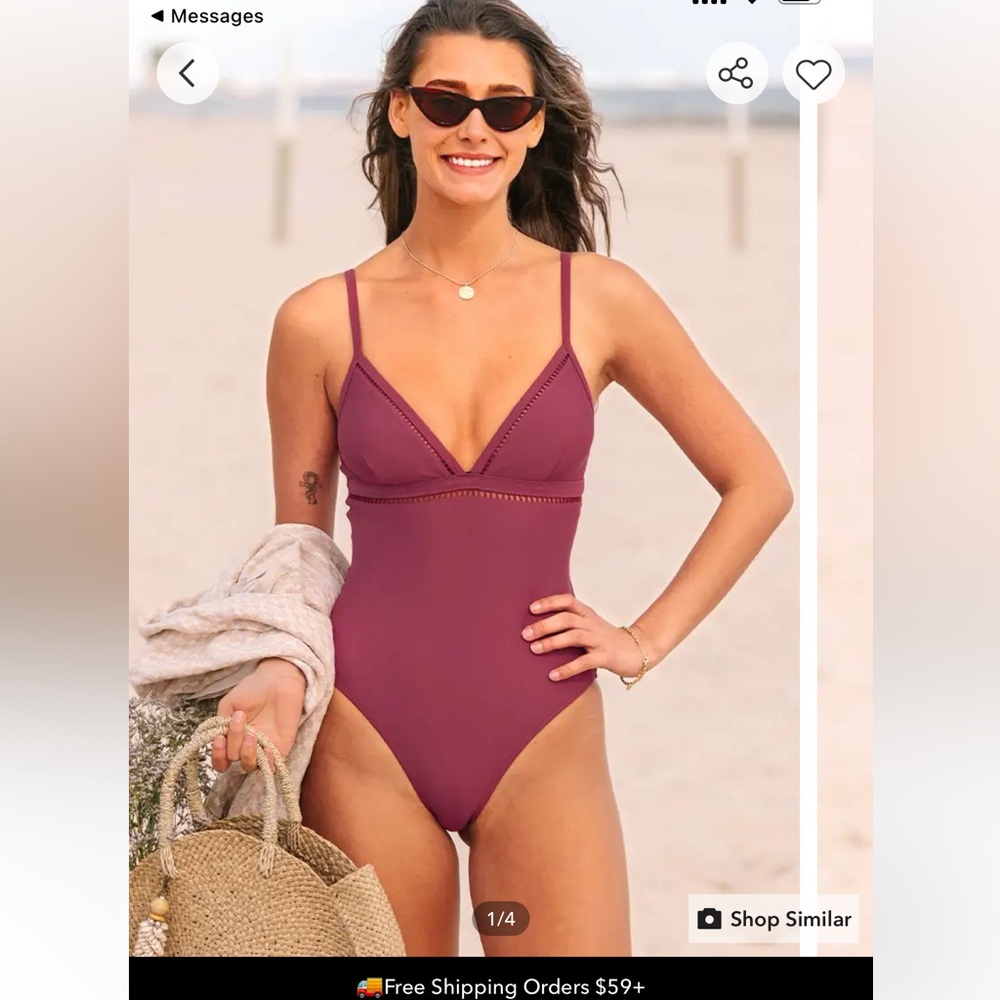 Novak Lace Up One Piece Swimsuit